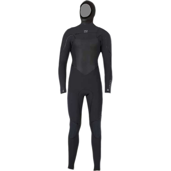 Billabong Xero Gold 7/6mm Hooded Steamer Wetsuit Black N47M01